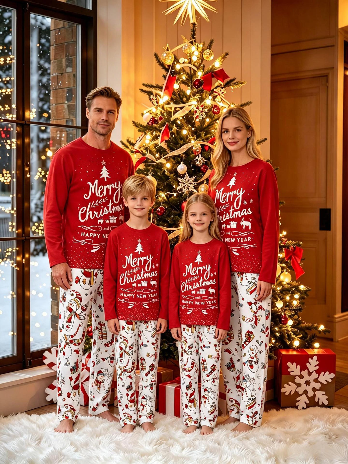 Pyjama de Noël Assorti pour Toute la Famille