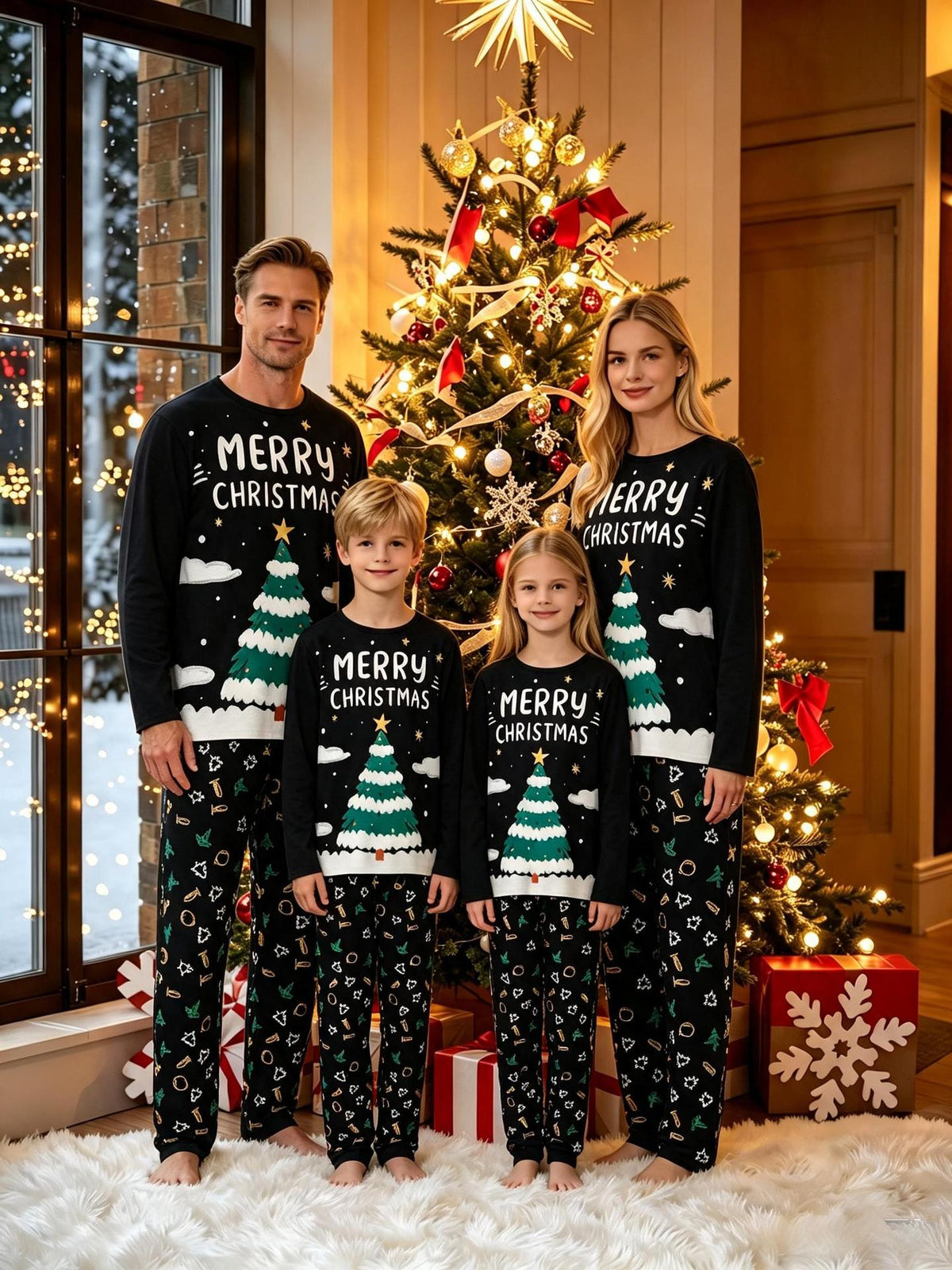 Pyjama de Noël Assorti pour Toute la Famille