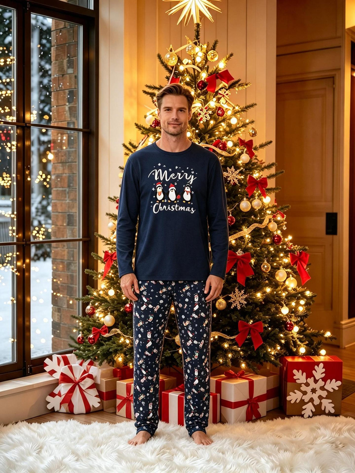 Pyjama de Noël Assorti pour Toute la Famille