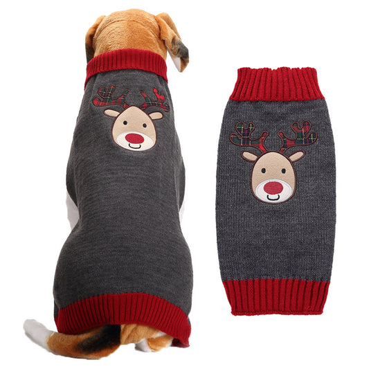Pull de Noël pour Chien – Renne Tricoté