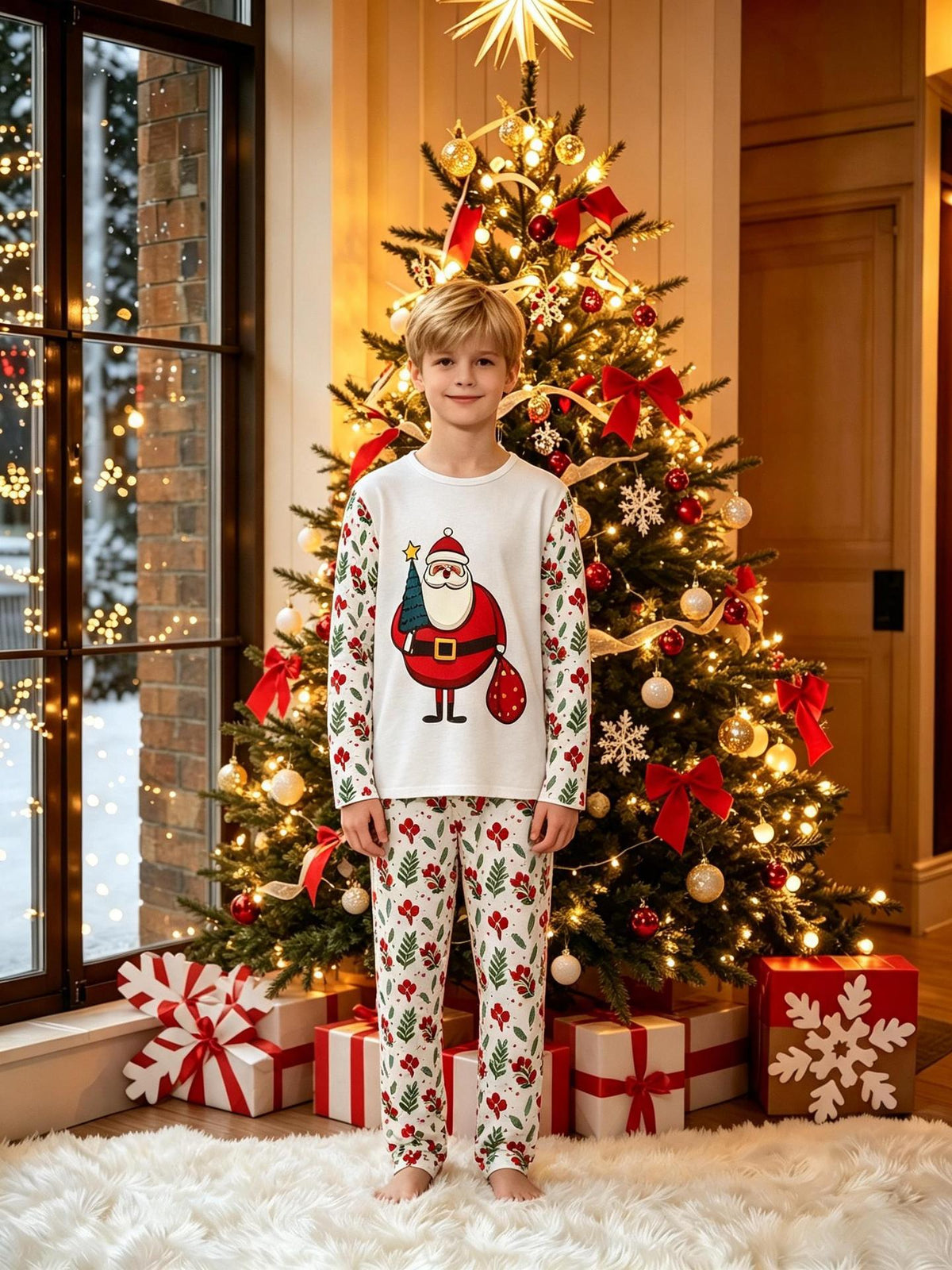 Pyjama de Noël Assorti pour Toute la Famille