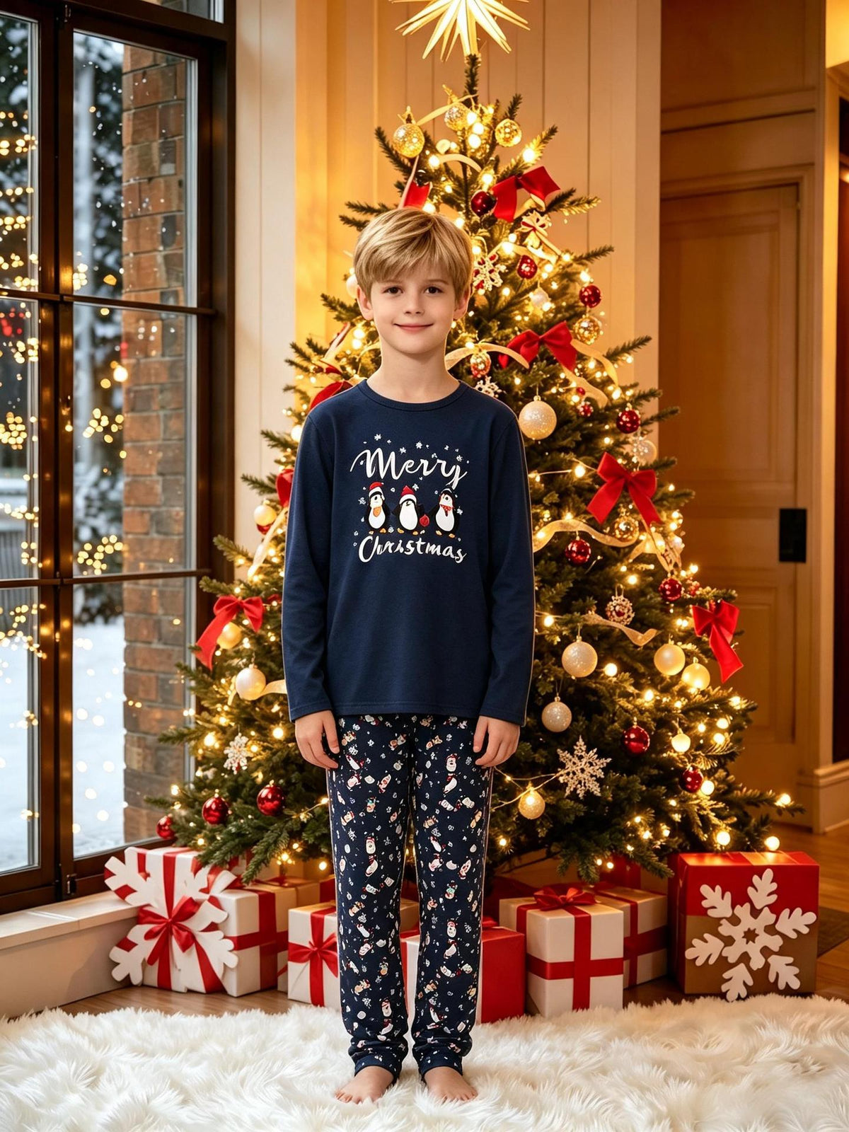 Pyjama de Noël Assorti pour Toute la Famille