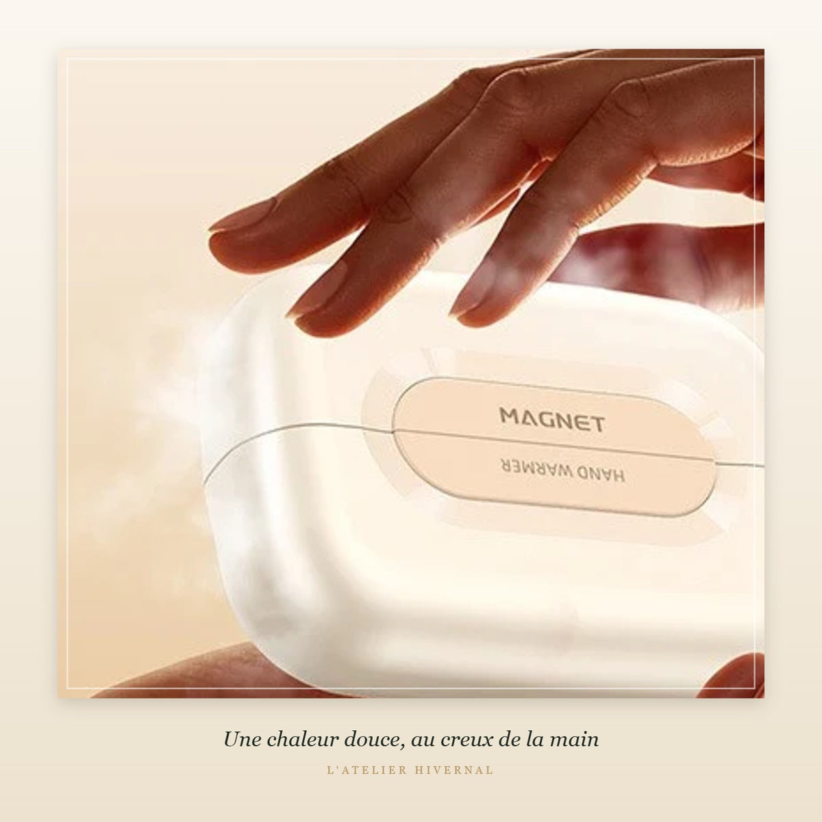 Chauffe-mains tenu en main