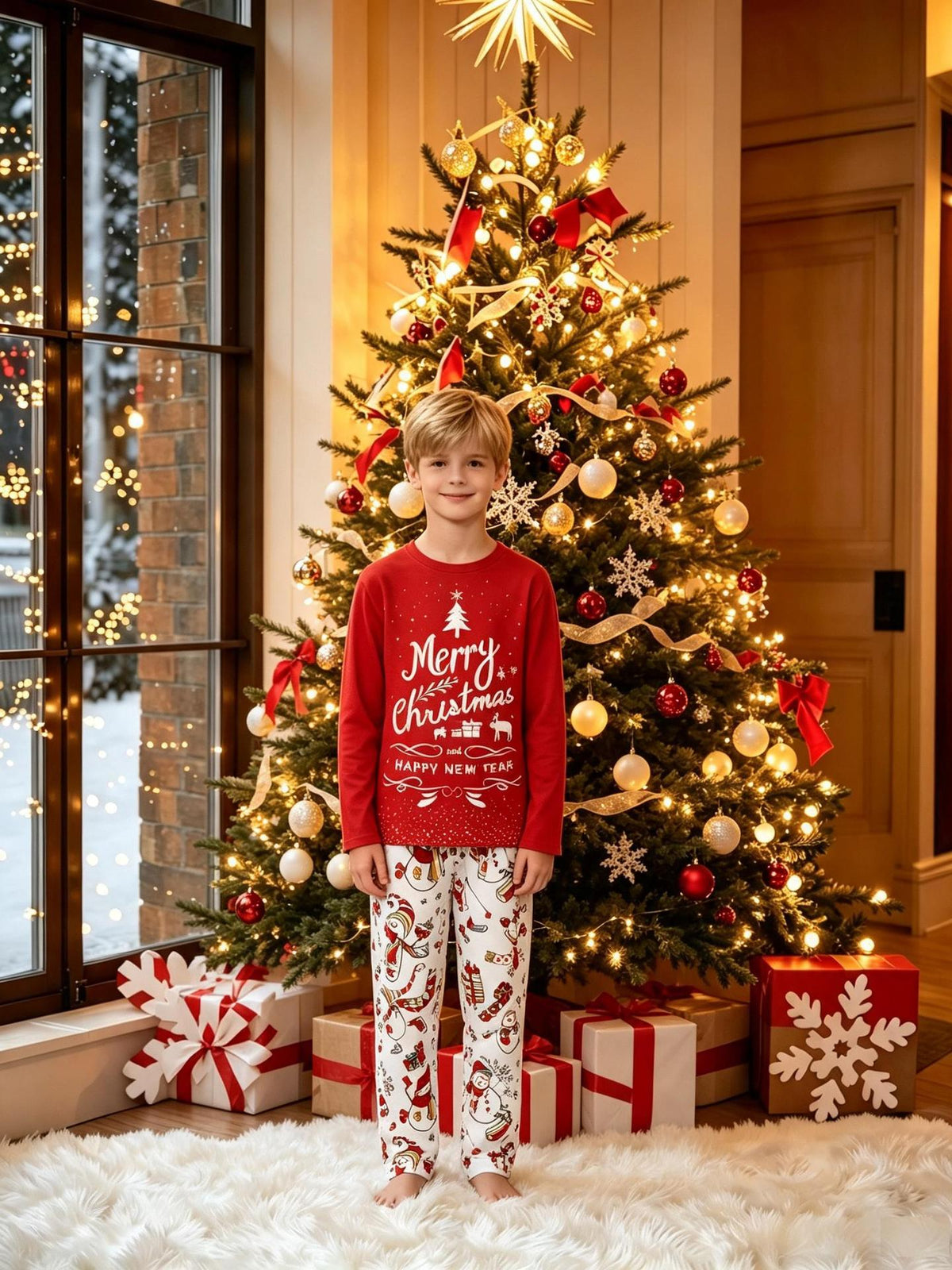 Pyjama de Noël Assorti pour Toute la Famille