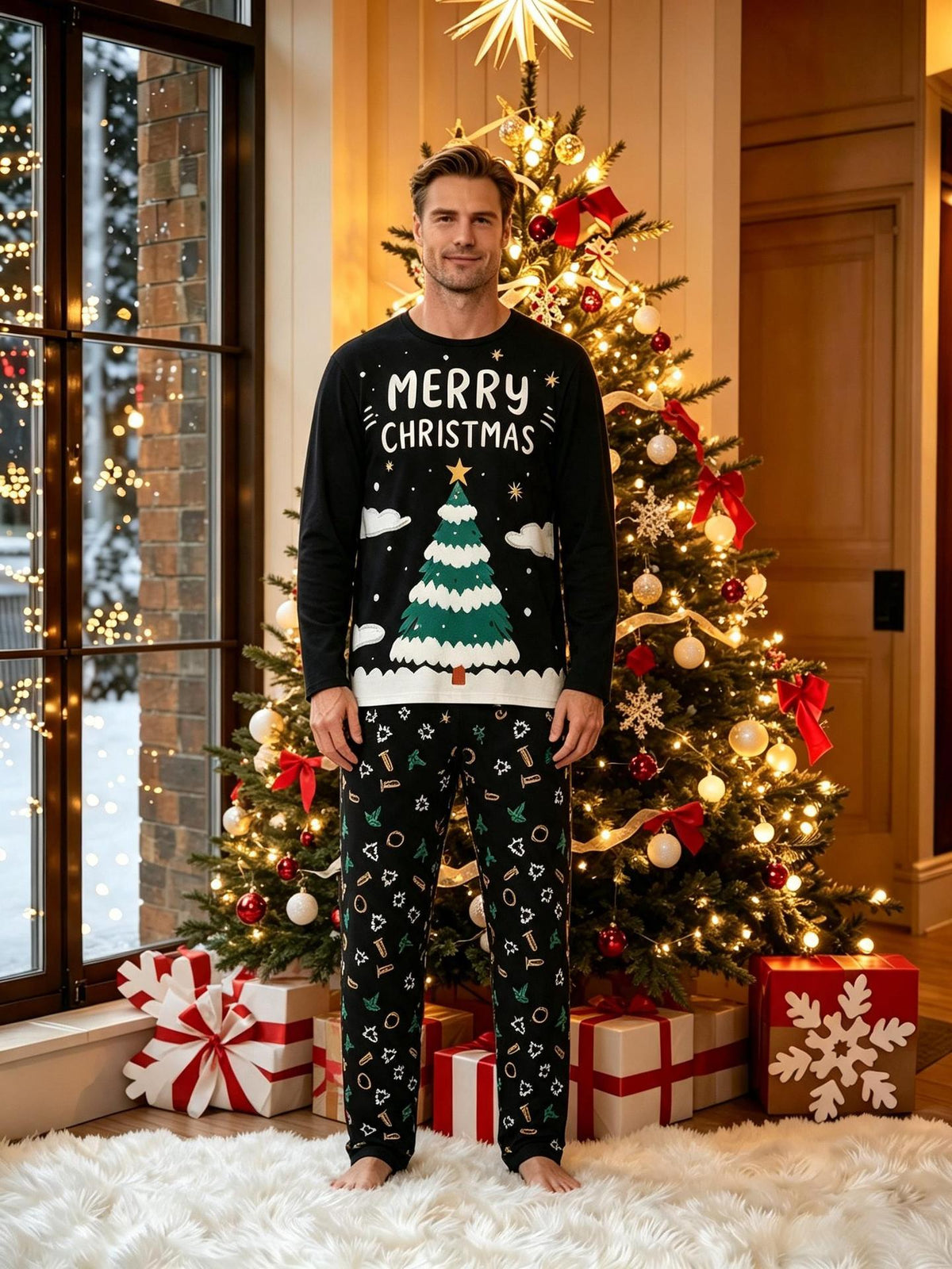 Pyjama de Noël Assorti pour Toute la Famille