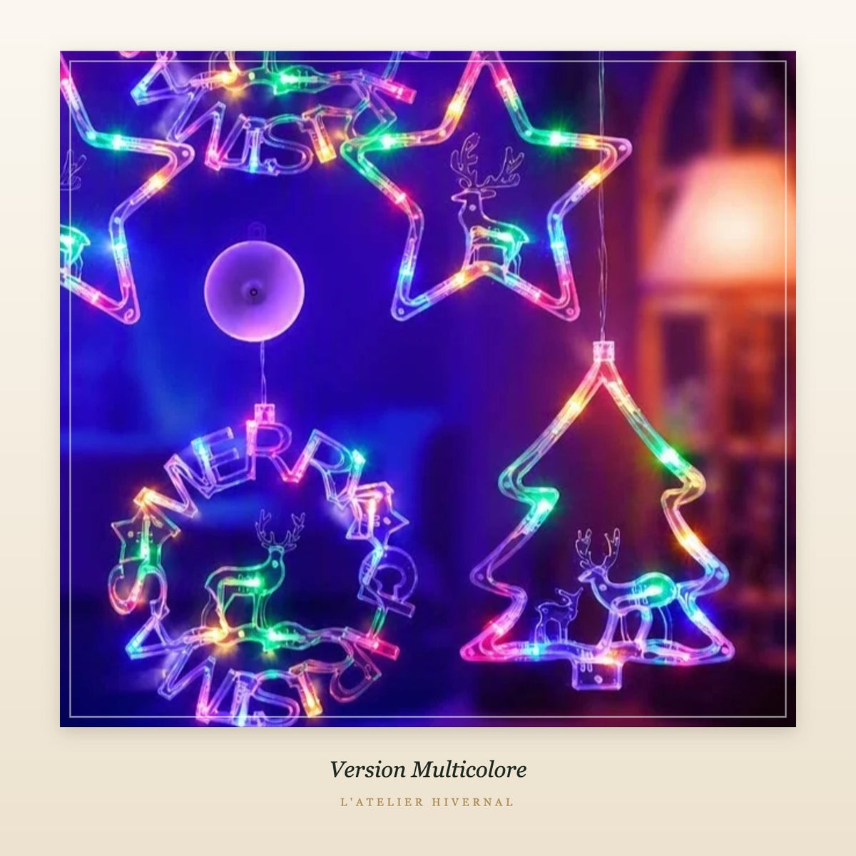 Lumière de fenêtre multicolore